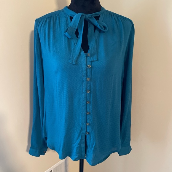 Maeve by Anthropologie Teal Blouse - Picture 1 of 5
